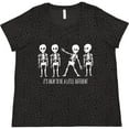 thumbnail image 3 of Inktastic It's Okay to Be a Little Different Skeletons Women's Plus Size T-Shirt, 3 of 5