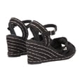 thumbnail image 3 of Sandalia De Plataforma Confort Con Yute Negro Lona Curry Premium Negro Para Mujer, 3 of 5
