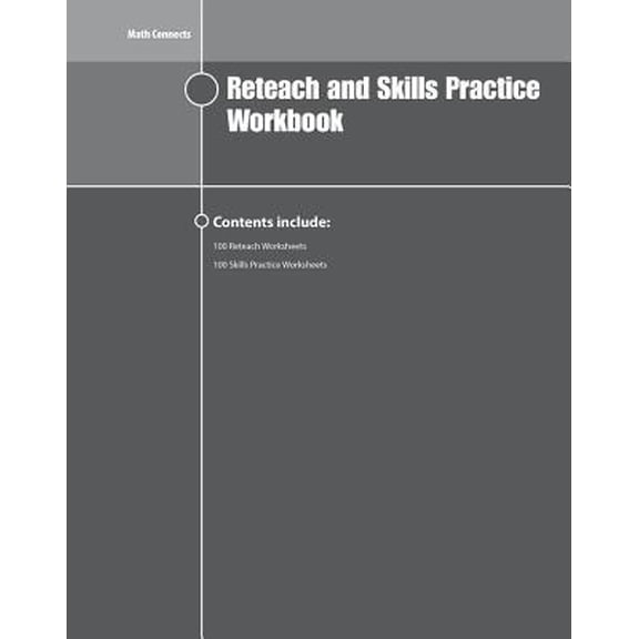 Pre-Owned Math Connects Reteach and Skills Practice Workbook, Course 3 Paperback
