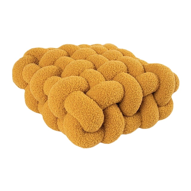 Cojín para silla, cojín para ventana, cojín creativo versátil, cojín para asiento, respaldo de sofá, almohada de felpa para decoración de restaurante Amarillo