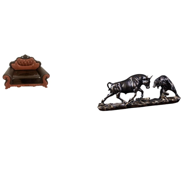 Sofá Miniatura, Sillón Individual, Modelo DIY, Accesorio, Muebles En Miniatura Para Habitación, Micropaisaje, Regalo, Decoración De Paisajes, Figura De Toro, Estatua De Oso Y Toro Feng