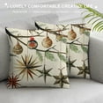 thumbnail image 3 of PHYHOO  Christmas Pillow Covers  Christmas Balls Merry Christmas Decorative White Throw Pillows Winter Christmas Decor for Home Couch  White, 3 of 5
