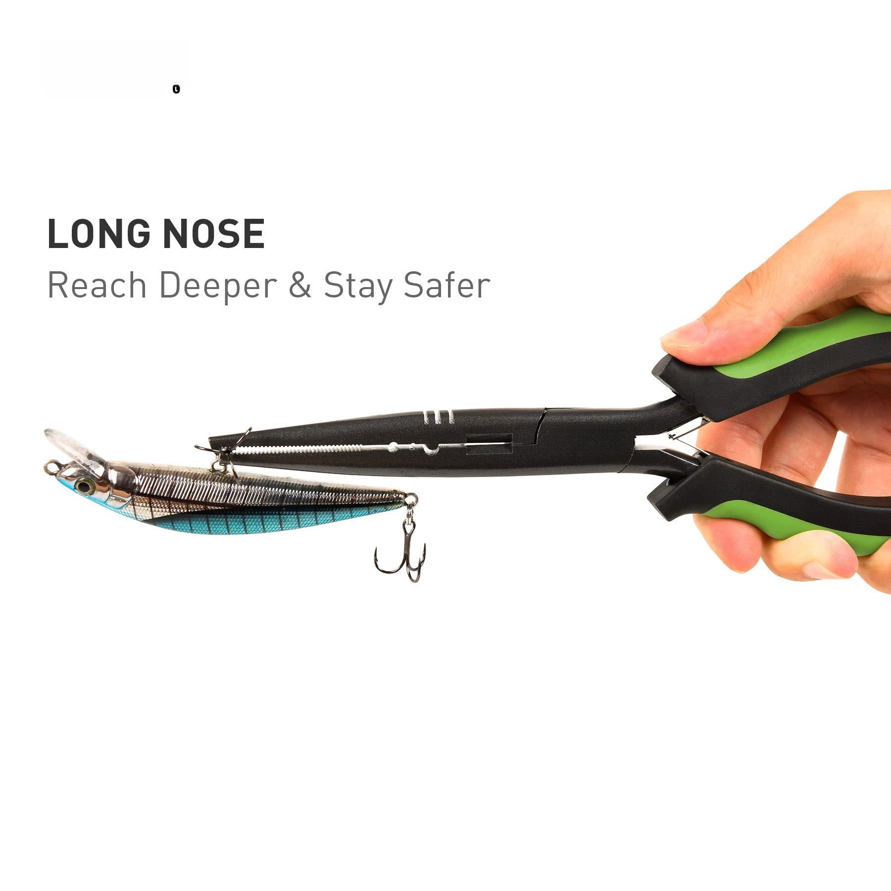 Gear And Equipment: 6pcs Tools Kit With Nose Pliers  Fish Gripper 24" Ruler Retractor & Lanyard - Saltwater Tackle Accessories Gifts For Men Tk1