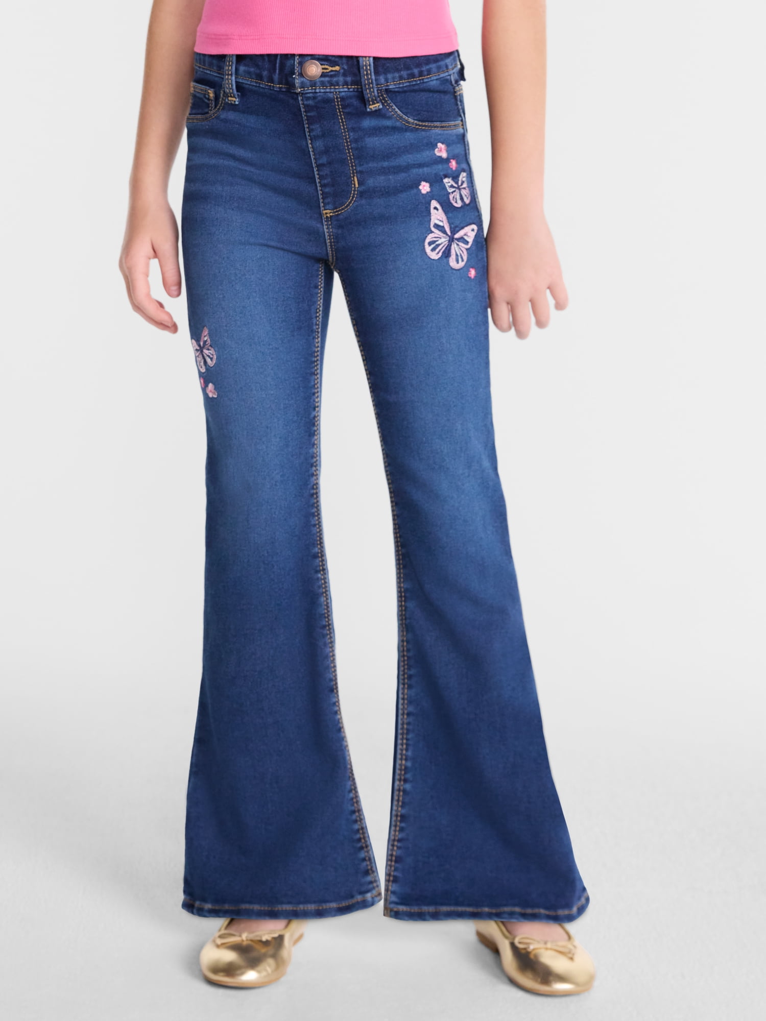 Wonder Nation Girls Flare Leg Jeggings, Sizes 4-18