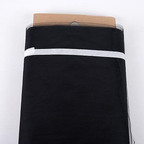 Ben Collection Tissu Tulle 54 Pouces Boulon 40 Verges Mariage Mariée (Noir)