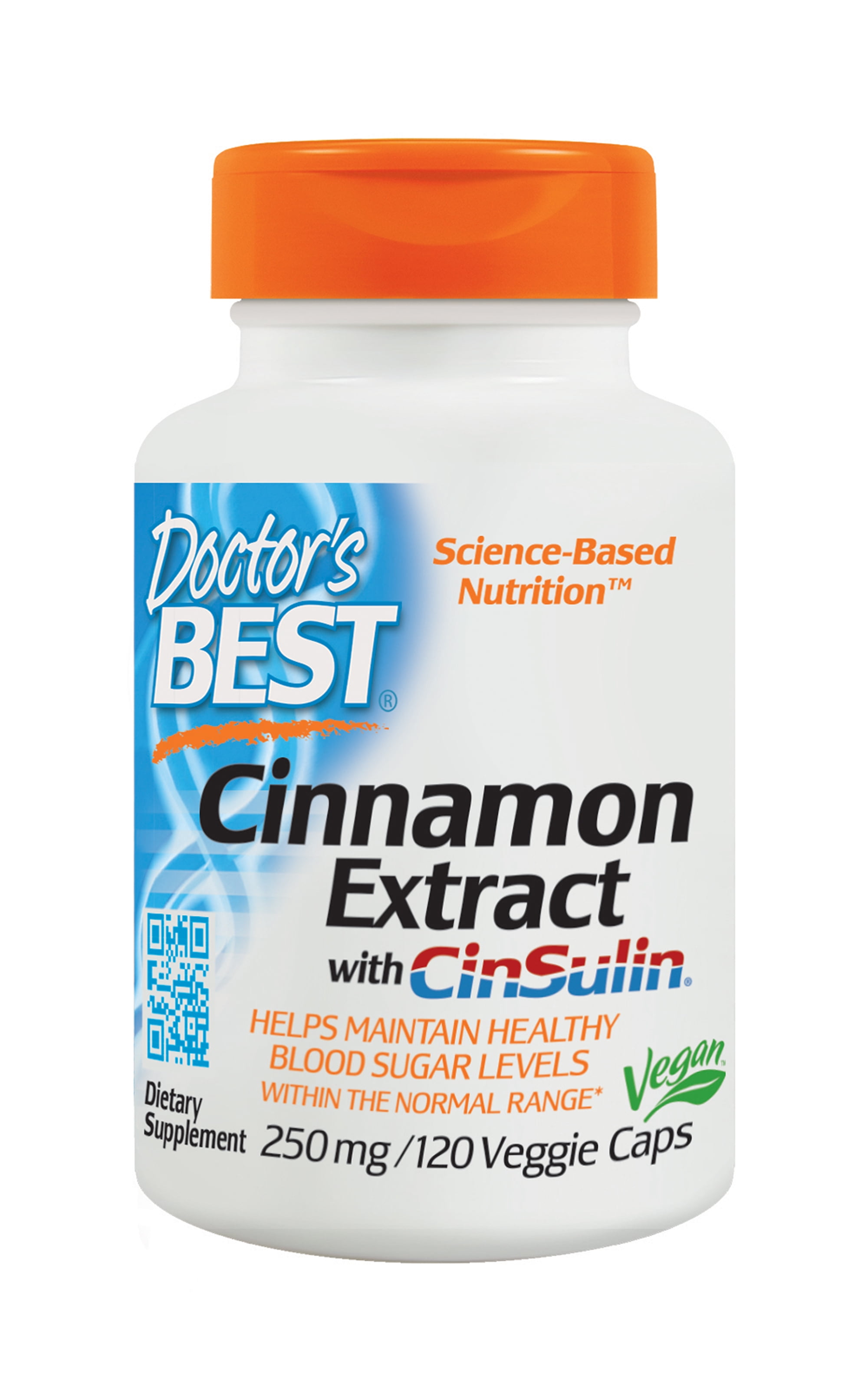 Doctor's Best Cinnamon Extract with CinSulin, NonGMO, Vegan, Gluten