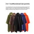 thumbnail image 3 of Nouveau Poncho de Pluie Imperméable Multifonction Poncho Imperméable Poncho de Pluie Adulte Imperméable Réutilisable Poncho à Capuche, 3 of 5