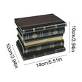 thumbnail image 2 of Tool Box Jewelry Box, Vintage Style Fake Book Props & Organizer 5.5x3.9x3.9 In, Wood Simulation Book for Desk Decor & Create This Book, 2 of 7