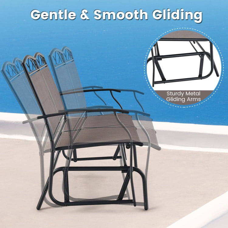 Aimee Lii 3 Pieces Outdoor Patio Furniture for Porch, Backyard, Sturdy, Brown