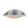 thumbnail image 4 of Laddha Home Designs Handwoven Striped Cotton Throw Pillow Cover - 18" - Blue and White, 4 of 9