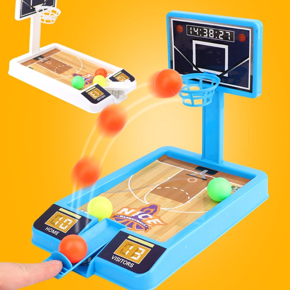 Jouet De Basket-ball De Table Mini Tir à Doigts - Jeu Éducatif Jaune Pour Enfants