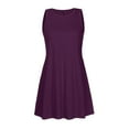 thumbnail image 3 of QJUHUNG Été pour Femmes Liquidation Robe pour Femmes Amincissante Dos Nu Imprimée Manches Courtes Robe à Épaules Dénudées Bleu, 3 of 4