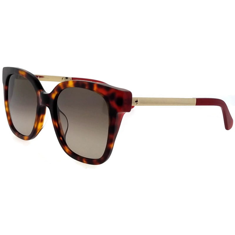 Kate Spade New York Caelyn Large Square Acetate Sunglasses, Havana