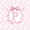 Pink P, variant on Feelyou Rose A Initial Twin Sheet Sets for Girls Kids, Reteo Princess Bow Bedding, Pink White, 3-Piece