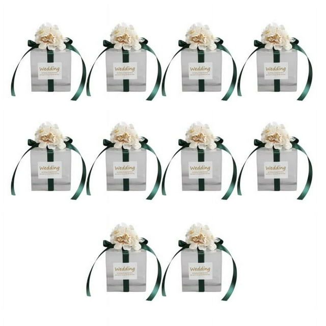 1 Set Nice-looking Gift Box Multifunctional Plastic Exquisite Artificial Flower Candy Box for Wedding