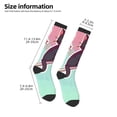 thumbnail image 2 of Naloa Cats On Broomstick Knee Socks, High Socks Long Stretchy Sock Women Knee High Stocking, Long Socks for Women, 2 of 6