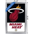 thumbnail image 3 of NBA Miami Heat - Logo 21 Wall Poster, 22.375" x 34", Framed, 3 of 3