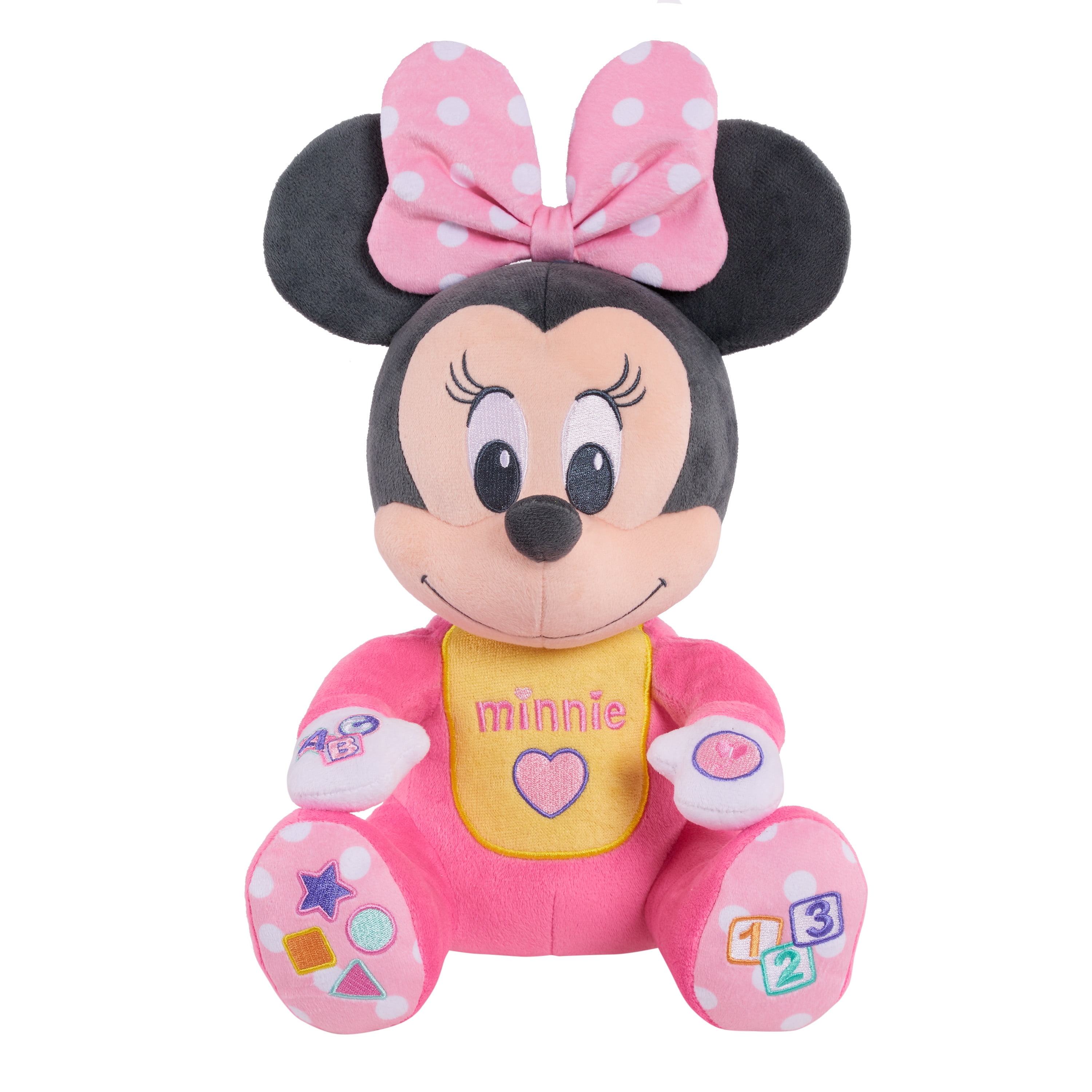 Disney Sensory Plush Baby Mickey Minnie Mouse Soft Teddy Baby Clementoni Noises 