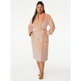 thumbnail image 3 of Joyspun Women's Plush Sleep Robe, Size S to 3X, 3 of 5