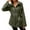 Army Green, variant on PMVFHDE Hiking Rain Jacket Women Women's Hooded Zipper Raincoat For Fall And Winter Outdoor Sports Windproof Jacket Casual Commute Hiking Coat Outerwear Black,L