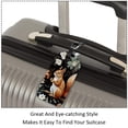 thumbnail image 3 of Square 2Pack PU Leather Squirrel Cruise Luggage Tag with Privacy Cover and Name ID Tag for Travel Handbags Backpacks Luggage Tags, 3 of 6