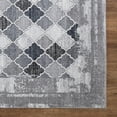 thumbnail image 4 of Concord Global Trading 32364 3 x 5 ft. Positano Siena Trellis Rectangle Rectangle Area Rug, Gray, 4 of 5