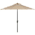 thumbnail image 3 of Safavieh Iris 9' Market Auto Tilt Patio Umbrella, Orange/White, 3 of 7