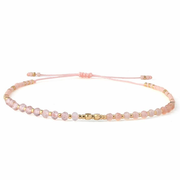KELITCH Bohemian Crystal Bracelets Miyuki Beaded Bracelets Woven Friendship Bracelets for Women