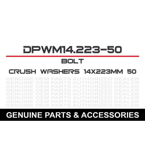Bolt Motorcycle Accessories DPWM14.223-50 Crush Washer - M14 x 22.3