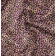 thumbnail image 1 of Soimoi Pink polyester Crepe Fabric Leopard Animal Skin Print Fabric by Yard 52 Inch Wide, 1 of 6