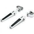 thumbnail image 1 of Krator Chrome AntiVibrate Engine Guard Foot Pegs + Clamps Compatible with Harley Davidson Screamin Eagle, 1 of 4