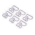 thumbnail image 3 of 100 Uds zapatos de Navidad Clips de papel marcador de Metal Clips de papel lindos Clips de papel multifuncionales para papelería de oficina, 3 of 12