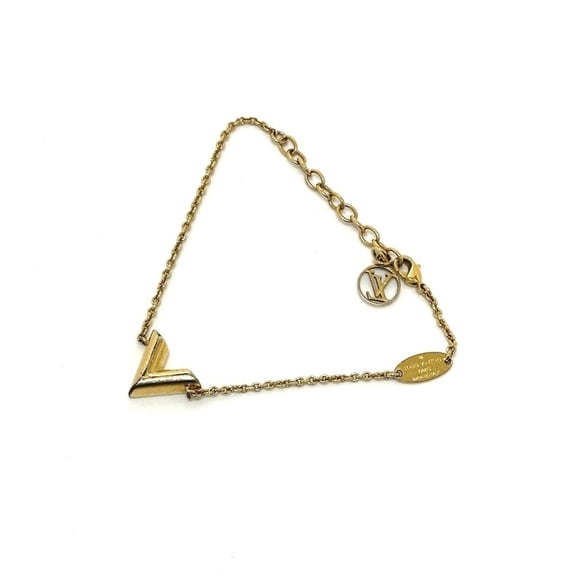 Pre-Owned LOUIS VUITTON M61084 Braless Essential V Chain Bracelet, Metal, Women's,... (Fair)