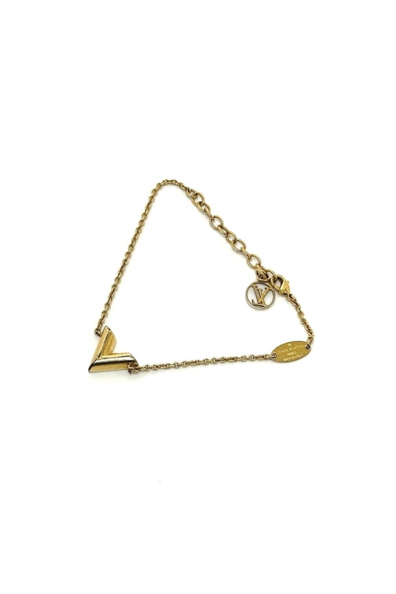 Pre-Owned LOUIS VUITTON M61084 Braless Essential V Chain Bracelet, Metal, Women's,... (Fair)