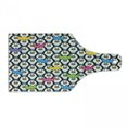 thumbnail image 1 of Sea Animals Cutting Board, Penguins Wearing Colored Party Hats Crowns Rows of Staring Penguins South Pole, Tempered Glass Cutting and Serving Board, Wine Bottle Shape, Multicolor, by Ambesonne, 1 of 1