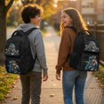 thumbnail image 3 of Jeiento Dinosaur Backpack for Girls 17 Inch Lightweight School Bookbag with 600D Tear Resistant & 6 Pockets, Cool Bookbag for Grades 3-6 Ages 9-12, 3 of 8
