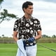 thumbnail image 3 of Balery Skeleton Camisa Polo de Hombre con Estampado, de Manga Corta y Tejido Medio, Camisa Tipo Golf Polo-Small, 3 of 6