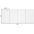 thumbnail image 6 of Gymax 35'' Configurable Folding Free Standing 4 Panel Wood Pet Dog Safety Fence White, 6 of 10