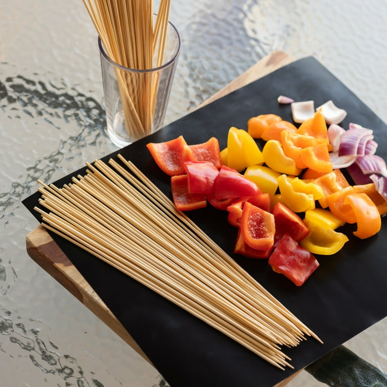 Expert Grill Bamboo Skewers 100 Count for Grilling, Kabobs, and