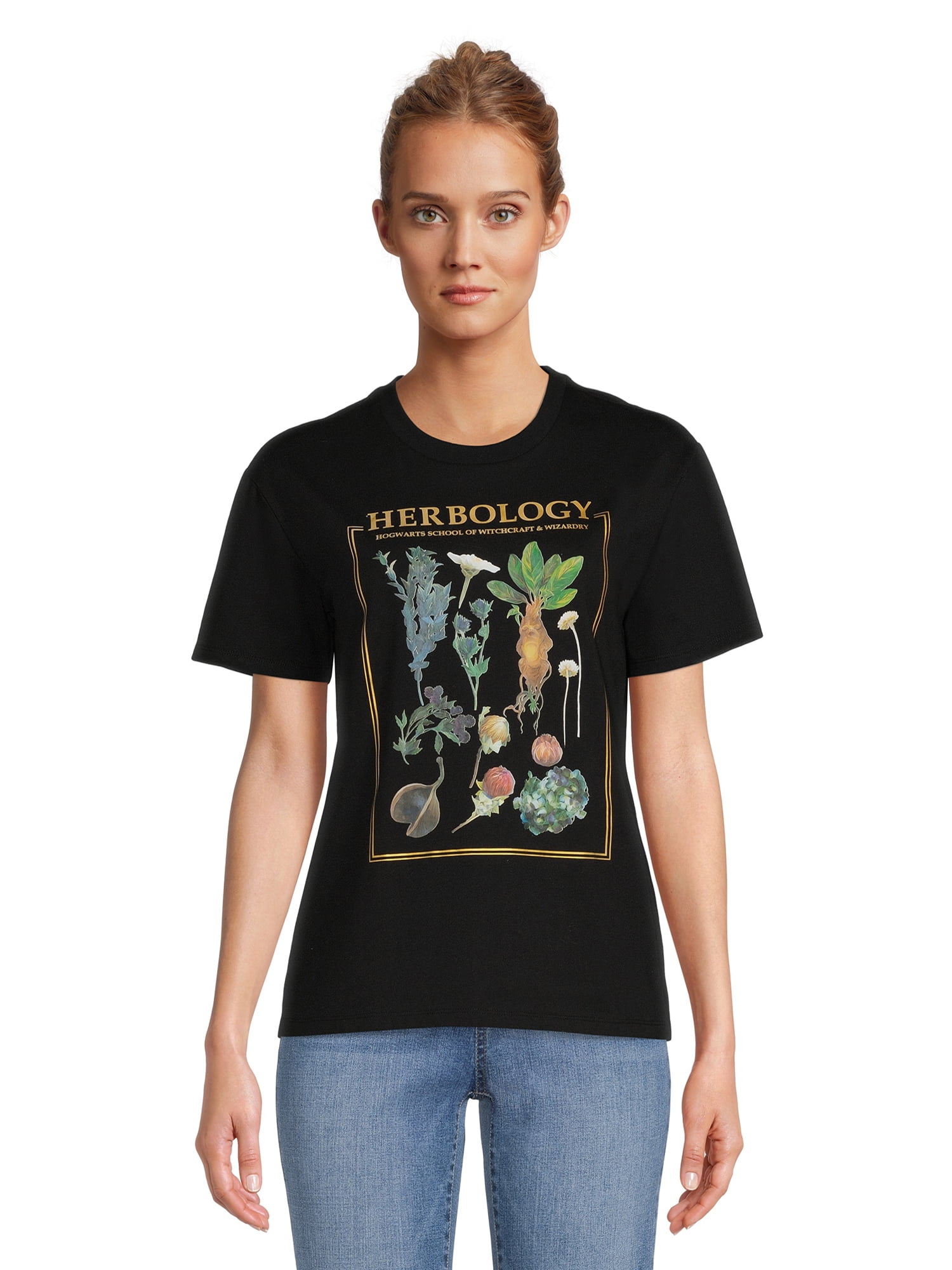 Harry Potter Juniors Herbology Boyfriend Graphic T-Shirt, Sizes XS-3XL