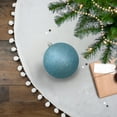 thumbnail image 2 of Northlight Holographic Glitter Shatterproof Christmas Ball Ornament - Turquoise Blue - 4" (100mm), 2 of 2