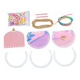 thumbnail image 3 of Conjunto de fabricación de Material de bolso de hombro hecho a mano para niños, embalaje para padres e hijos para mujer Rosa, 3 of 8