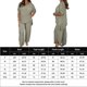 thumbnail image 2 of Pantalones Conjunto de ajuste holgado para mujer Cintura elástica Conjuntos de salón de 2 piezas Trajes casuales suaves para damas Ygjytge Verde S para Mujer, 2 of 7