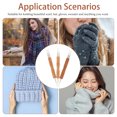 thumbnail image 3 of OUNONA 3-Pcs Scarf Weaving Tool Light Brown Knitting Tools for Craft Making, 3 of 8