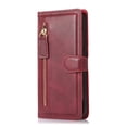 thumbnail image 1 of Detachable Magnetic Zipper Wallet Leather Case Cash Pocket With 5 Card Slots Holder Wrist Strap Removable Cover For Samsung Galaxy S22 Ultra, 1 of 5