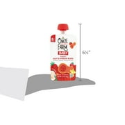 Once Upon a Farm Organic Refrigerated Baby Food Fruit & Veggie Blend Strawberry, Squash, Coconut & Vanilla, 3.2oz Pouch