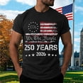 thumbnail image 2 of 250th Anniversary Shirt T Shirts for Men Crewneck Short Sleeve Graphic Crew Neck Relaxed Fit T-Shirt Gift for Men Black,2XL, 2 of 6