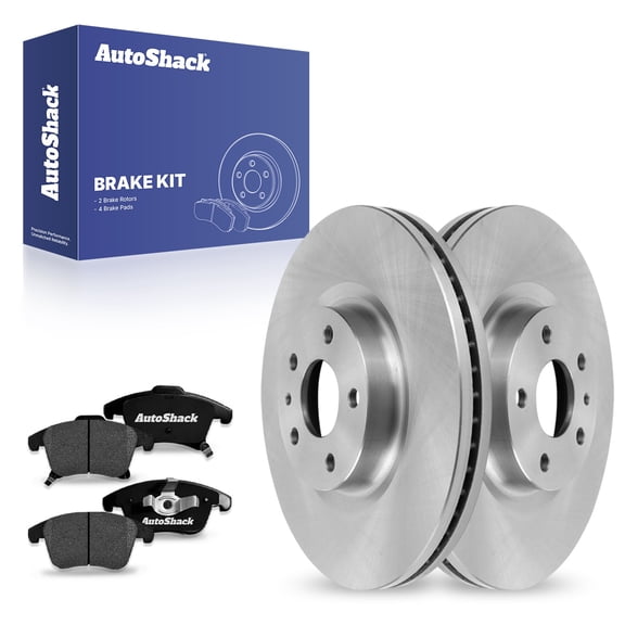 AutoShack Front Brake Rotors Ceramic Brake Pads | Replacement for 2013-2020 Ford Fusion 2013-2016 Lincoln MKZ 1.5L 1.6L 2.0L 2.5L AWD FWD | 6-PC Brake Kit