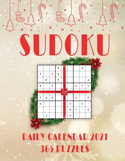 2021 Sudoku Daily Calendar 365 Puzzles Sudoku Puzzles 9x9 Of The 
