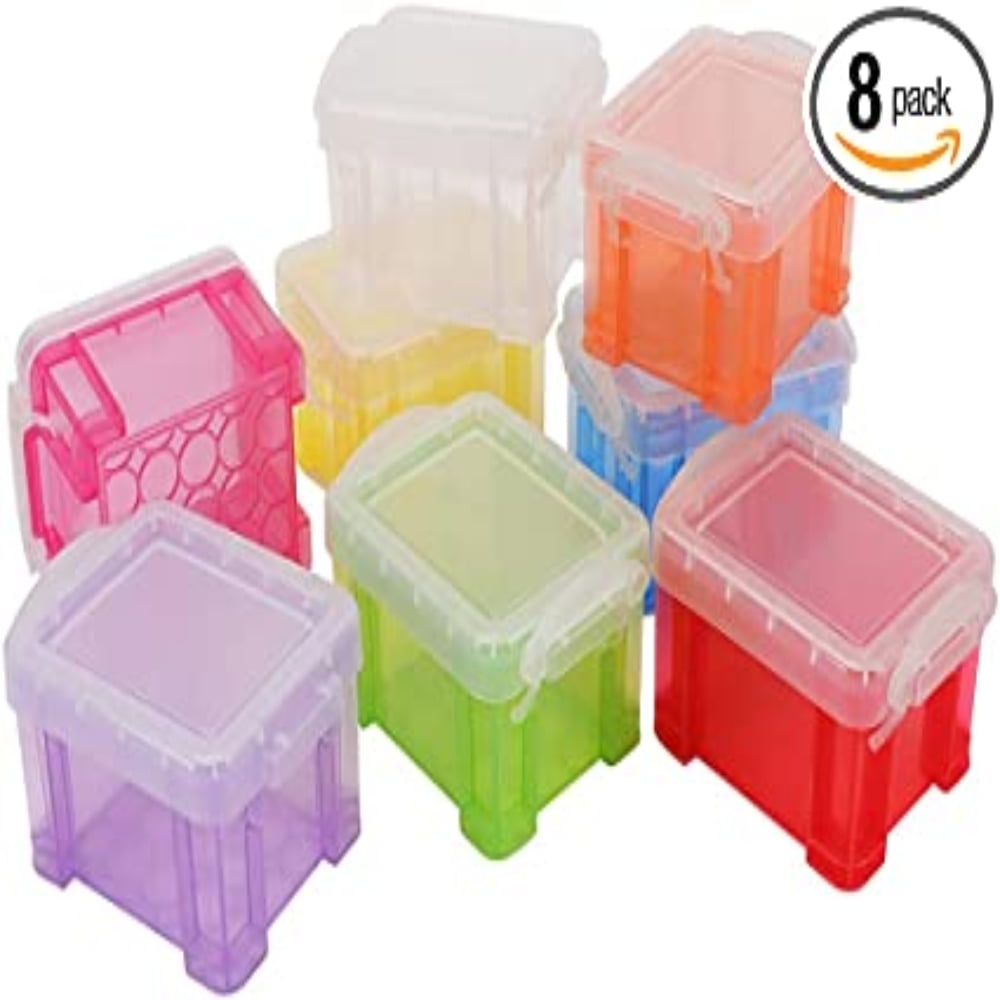 Mini Skater 3.52 ×1.8 ×0.55 Inch High Transparency Visible Plastic  Box Small Size Clear Storage Case with Lid Use for Organizing Small  Parts,Cotton Swab,Ornaments (4 Pcs) : Everything Else